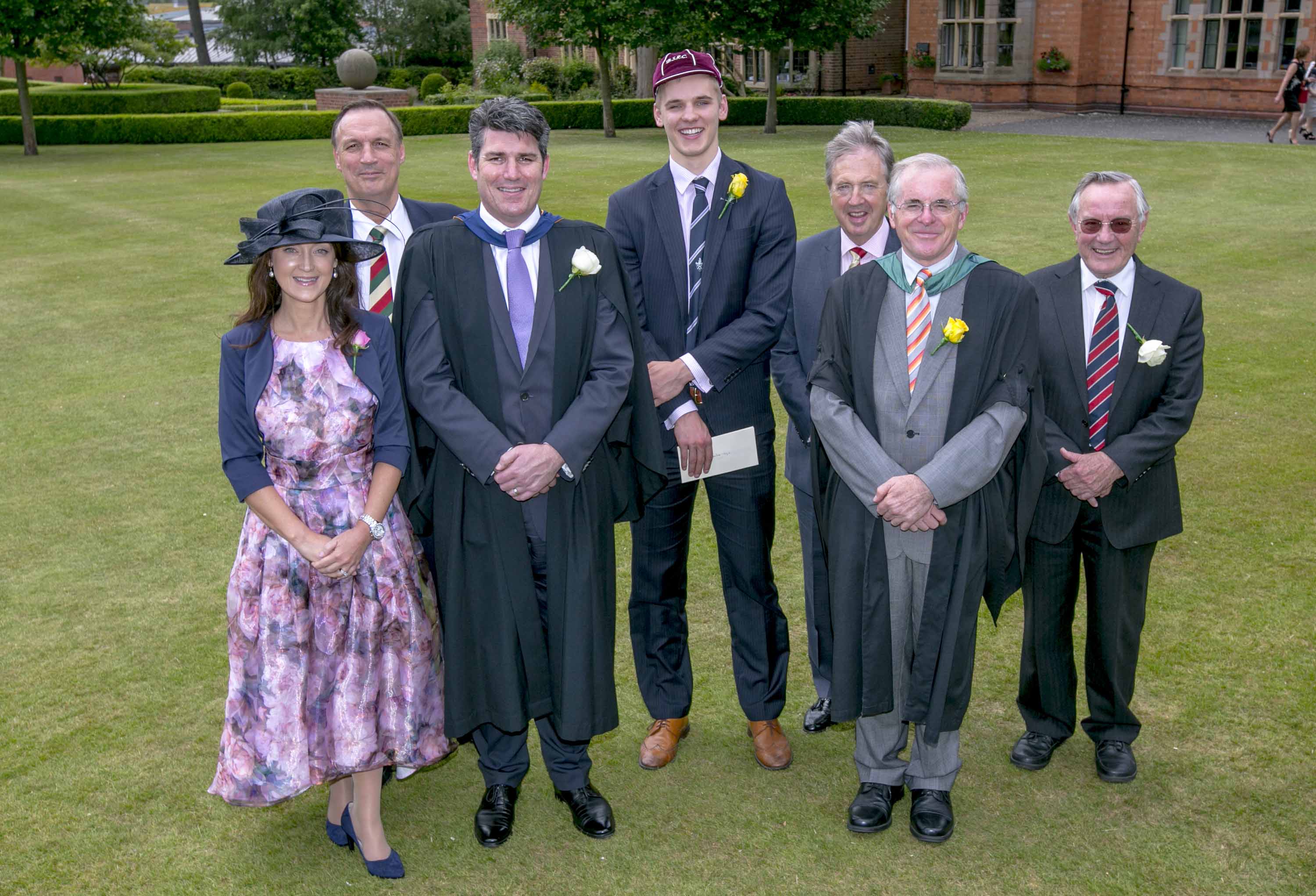 Commemoration Day 2015: Justin Clegg (Cookes Prize) with the Headmaster and Governors